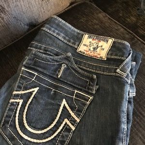 True Religion hi rise straight jeans. Size 30